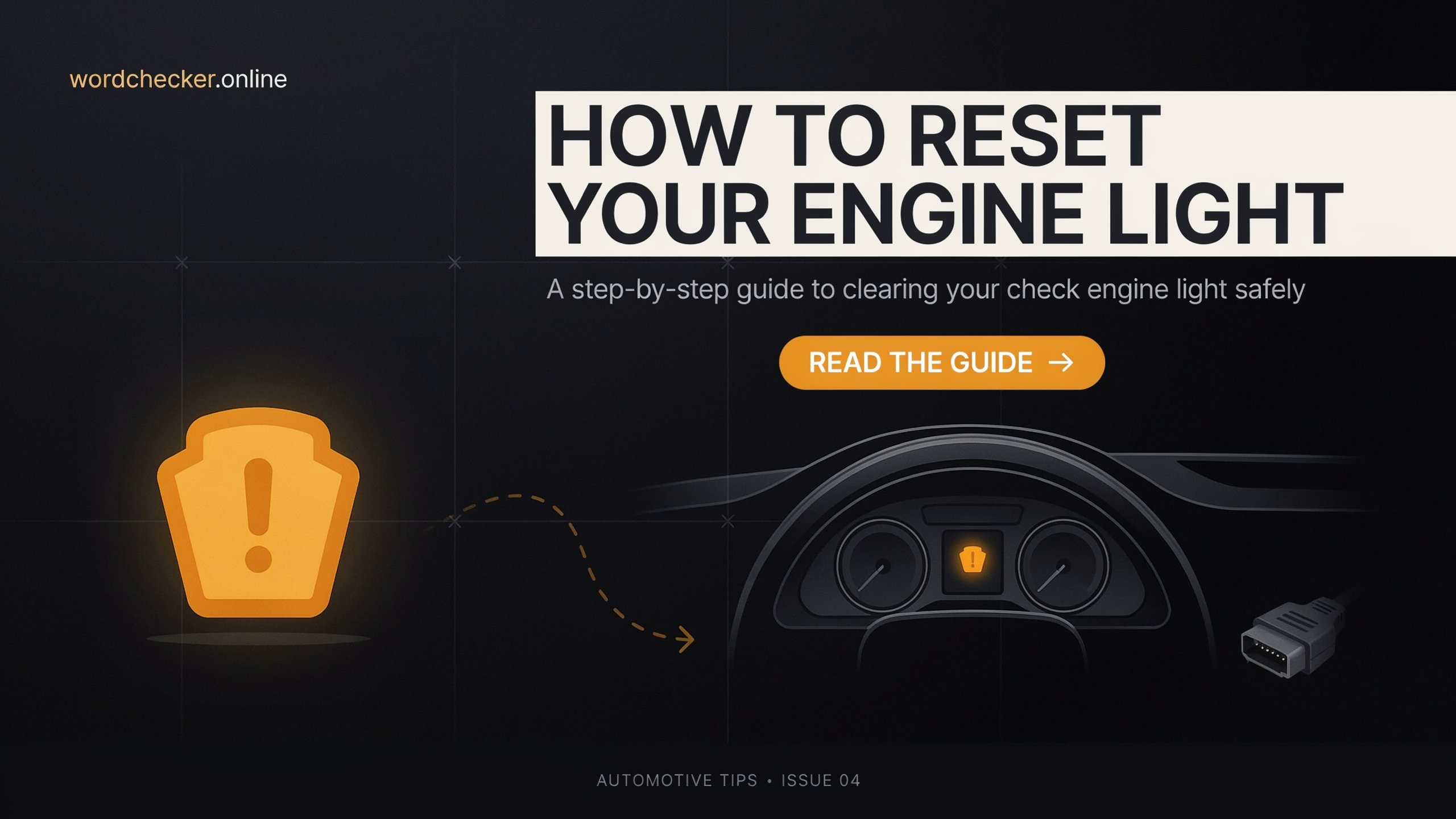 how to reset engine light