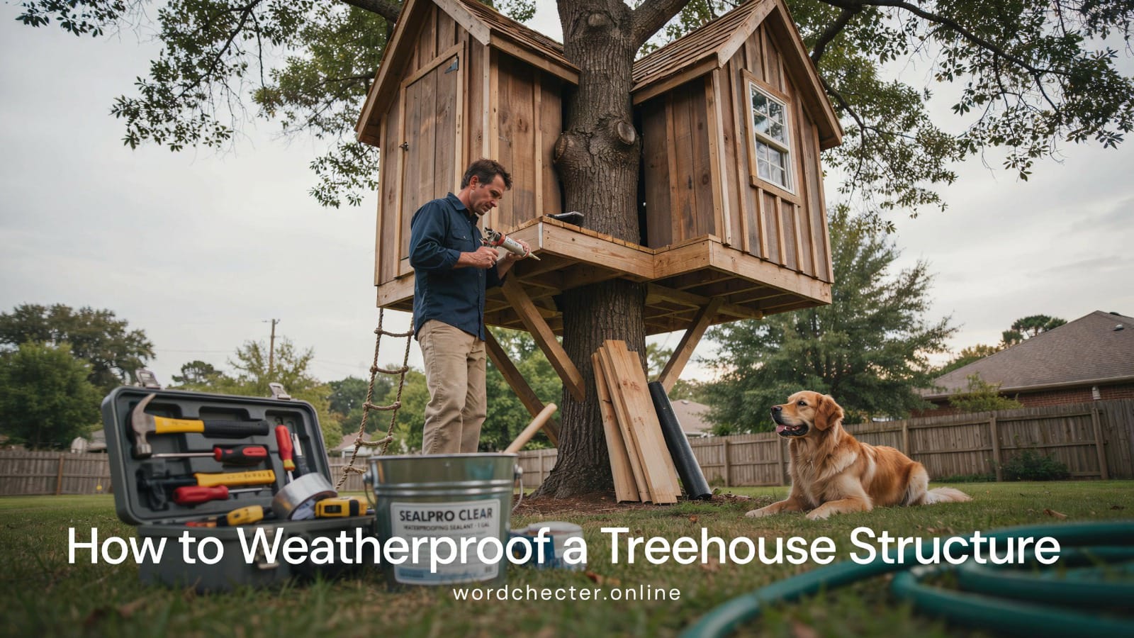 How to Weatherproof a Treehouse Structure