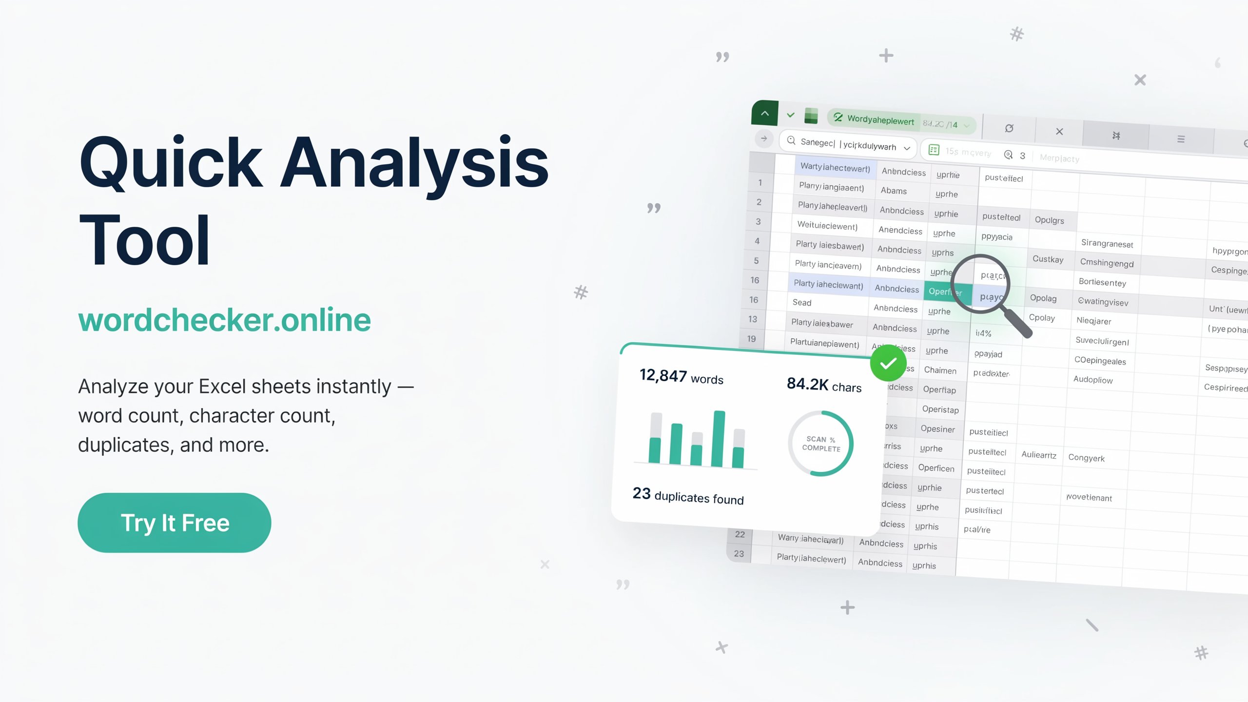 Quick Analysis Tool Excel