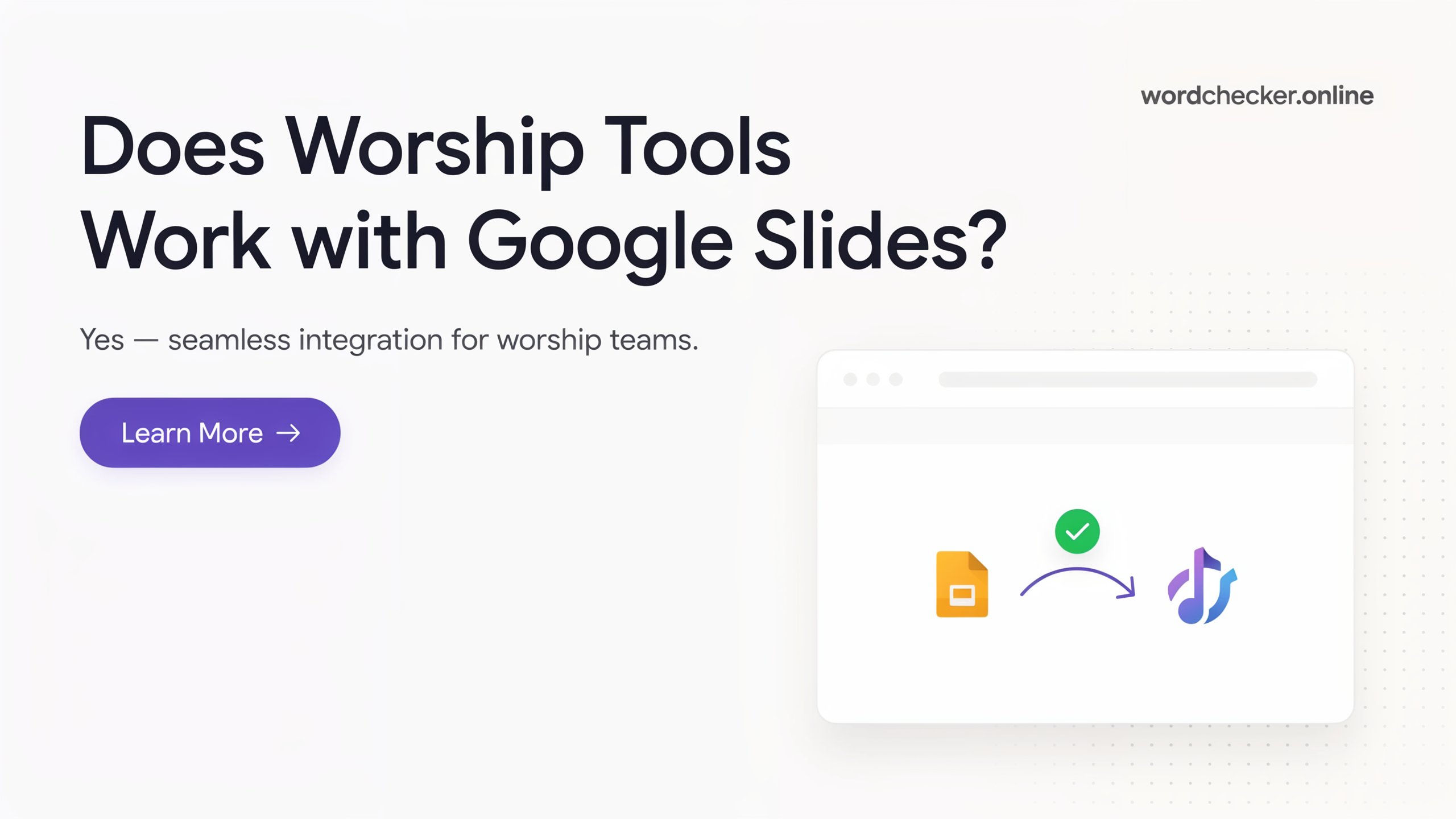 Does Worship Tools Work with Google Slides